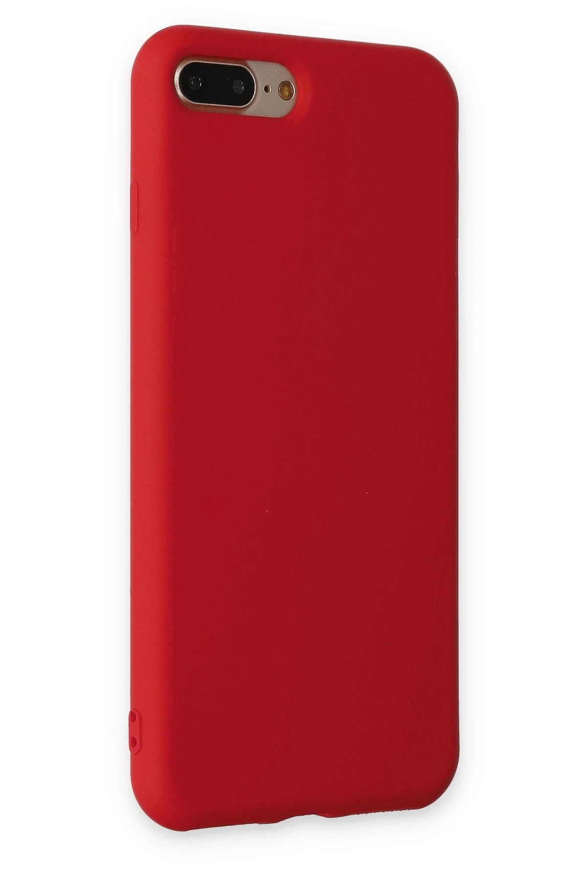 iPhone 7 Plus Kılıf Nano içi Kadife Silikon - Kırmızı-(5796) - Görsel 2