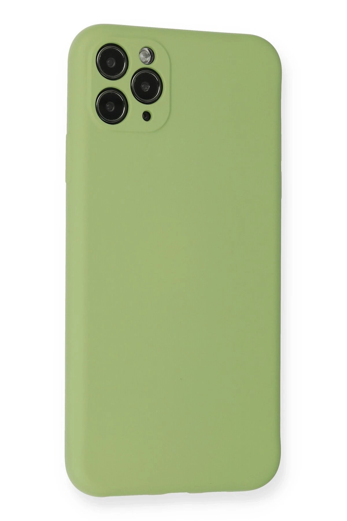 iPhone 11 Pro Max Kılıf Nano içi Kadife Silikon- Yeşil-(5796) - Görsel 3