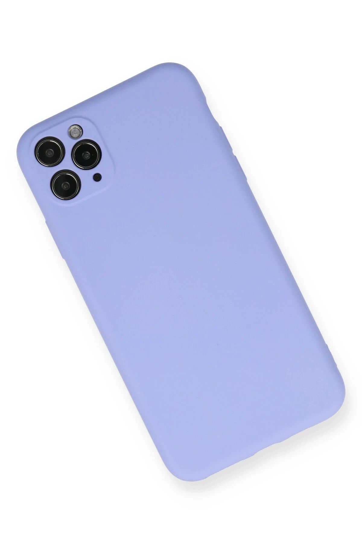 iPhone 11 Pro Max Kılıf Nano içi Kadife Silikon - Lila-(5796) - Görsel 2