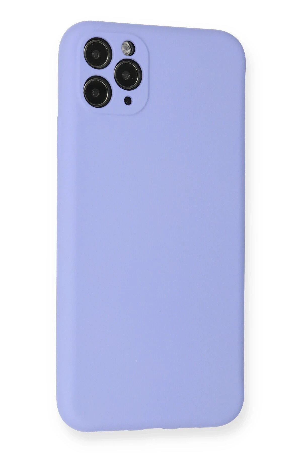 iPhone 11 Pro Max Kılıf Nano içi Kadife Silikon - Lila-(5796) - Görsel 3