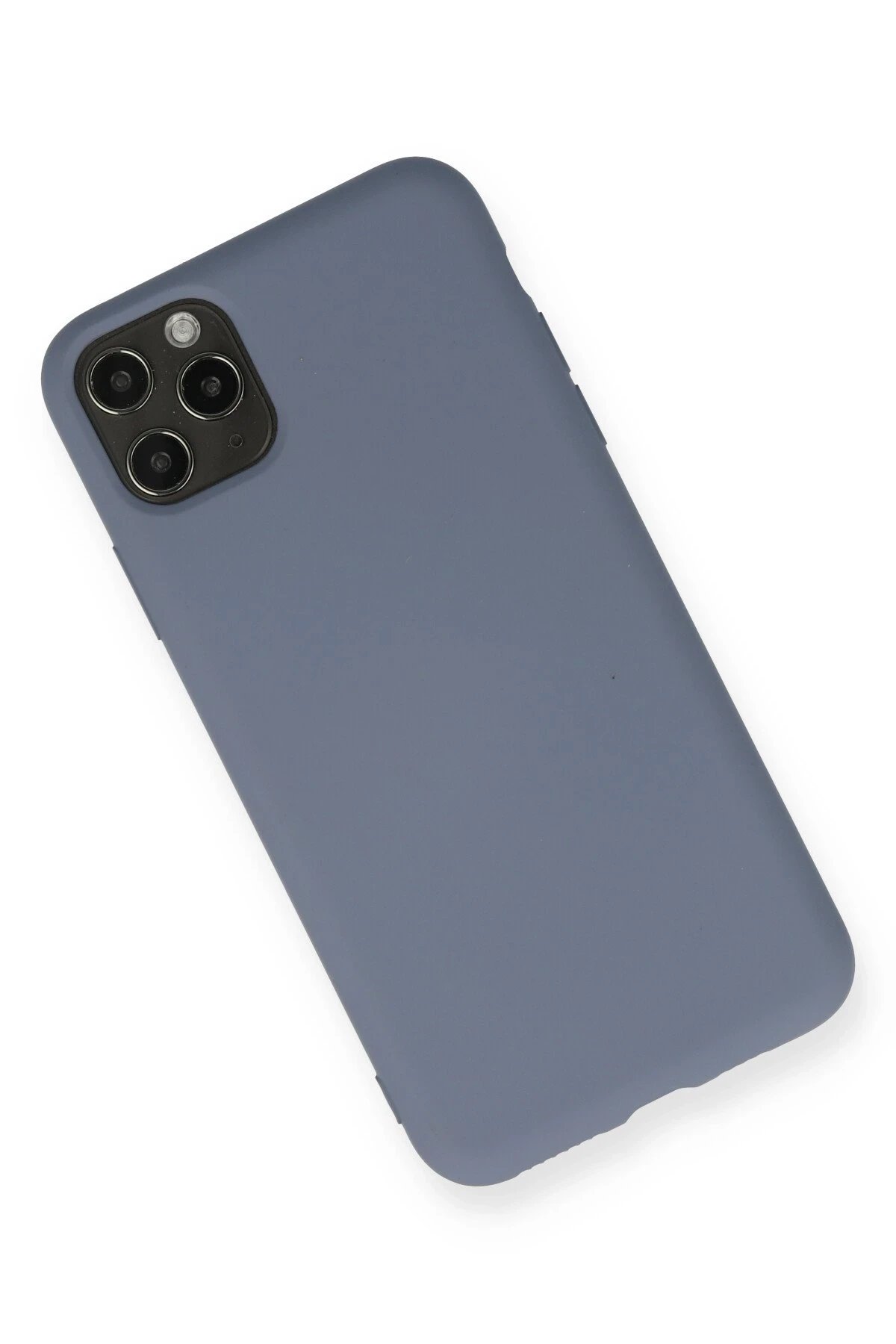 iPhone 11 Pro Max Kılıf Nano içi Kadife Silikon - Gri-(5796) - Görsel 2