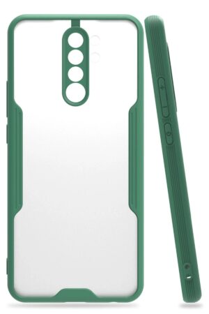 Xiaomi Redmi 9 Kılıf Platin Silikon - Yeşil-(5796)