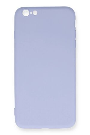 iPhone 6 Plus Kılıf Nano içi Kadife Silikon - Lila-(5796)