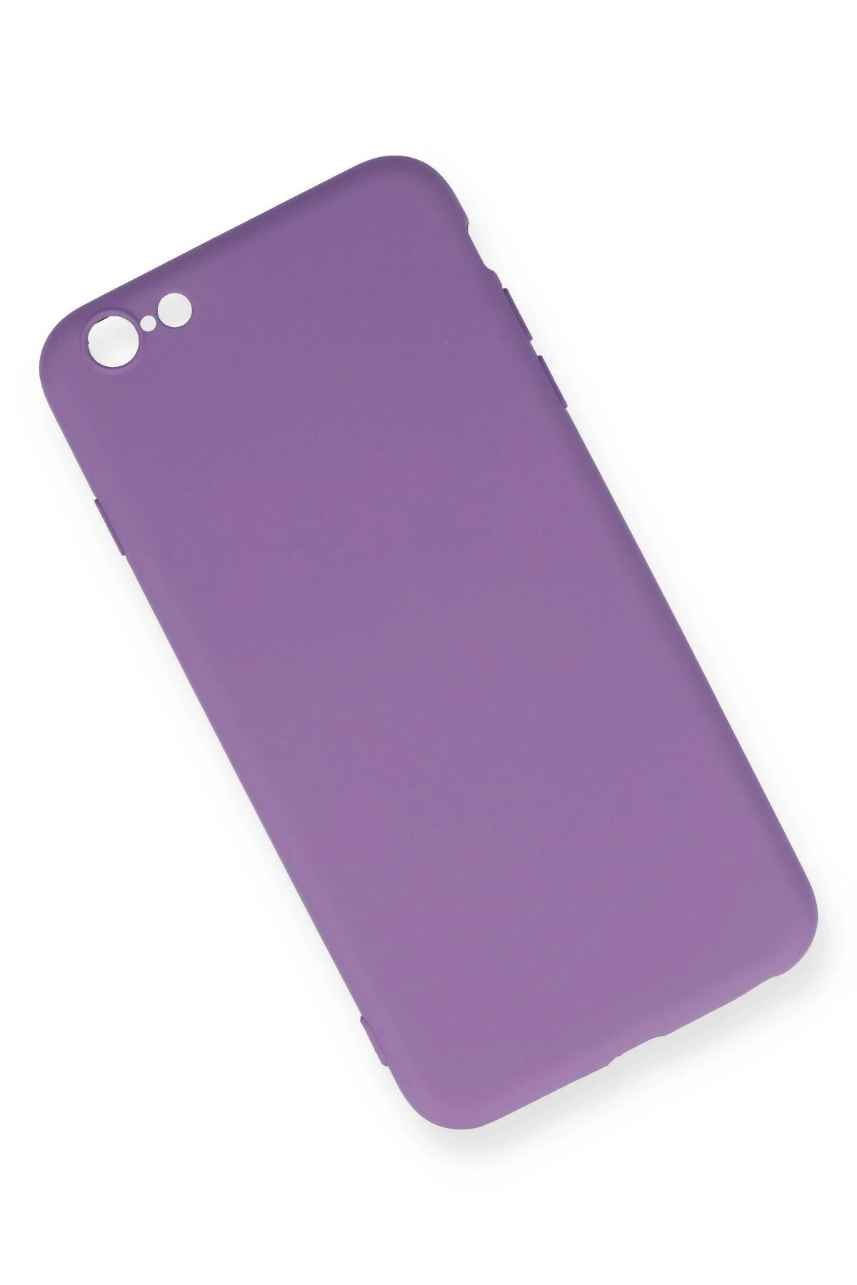 iPhone 6 Plus Kılıf Nano içi Kadife Silikon - Mor-(5796) - Görsel 2