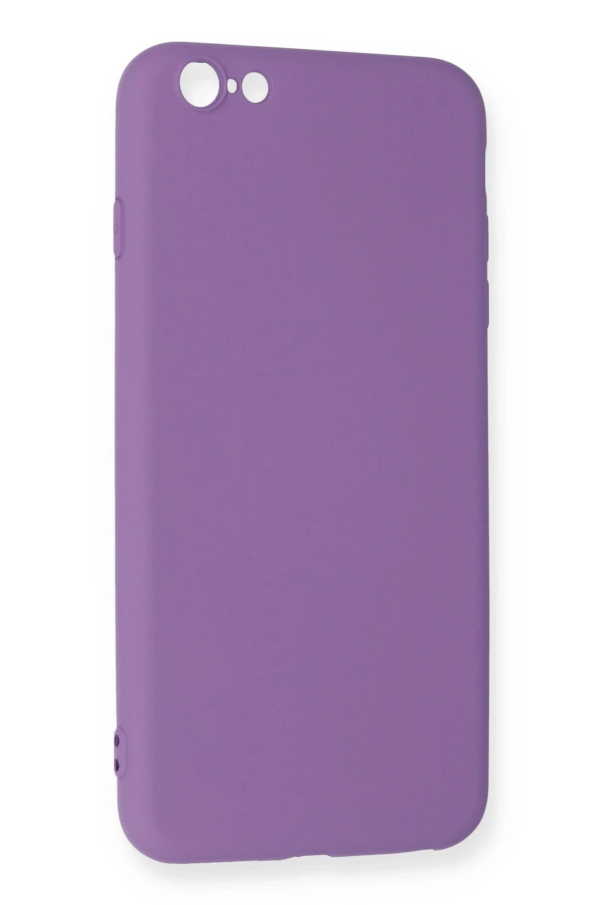 iPhone 6 Plus Kılıf Nano içi Kadife Silikon - Mor-(5796) - Görsel 3