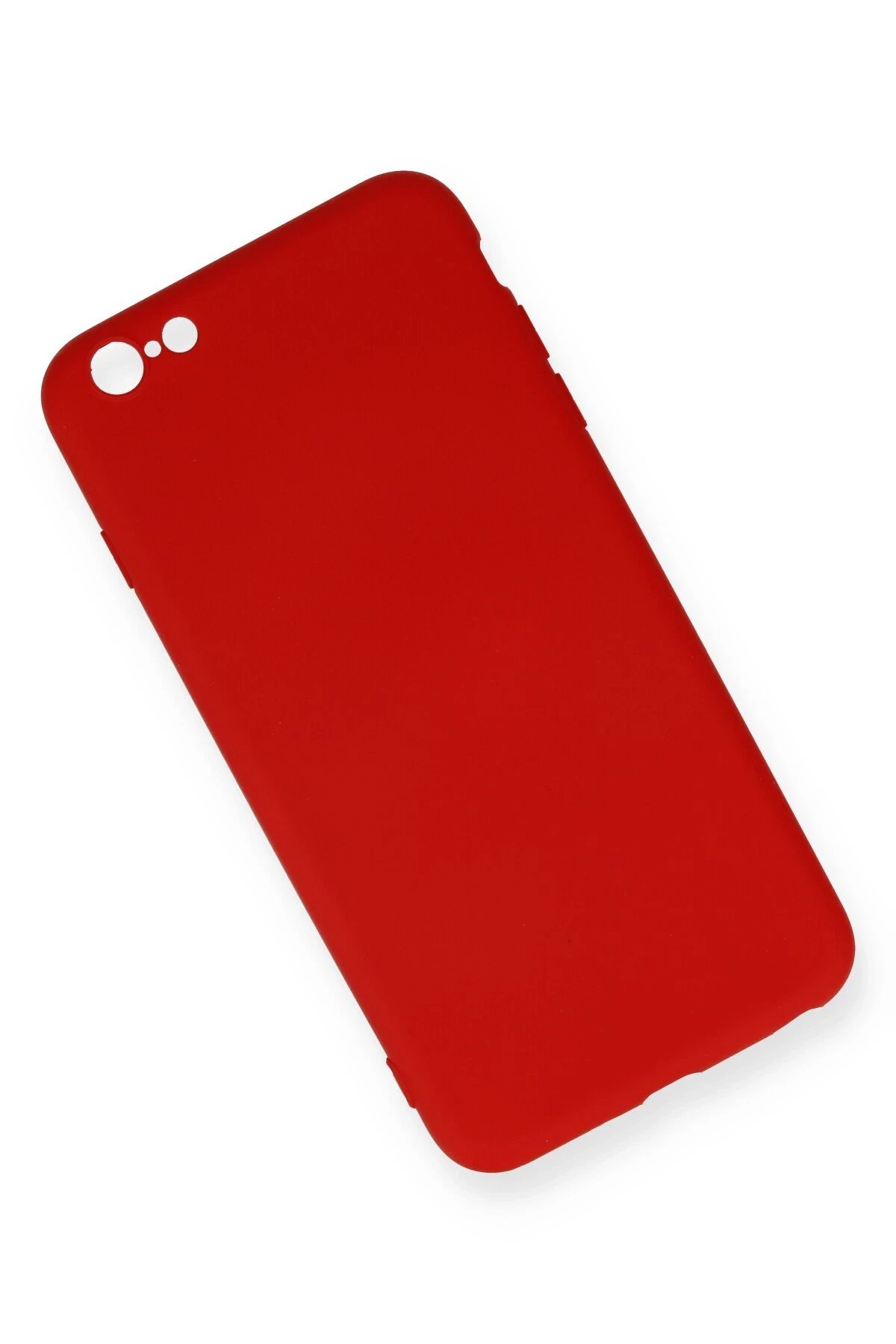 iPhone 6 Plus Kılıf Nano içi Kadife Silikon - Kırmızı-(5796) - Görsel 2