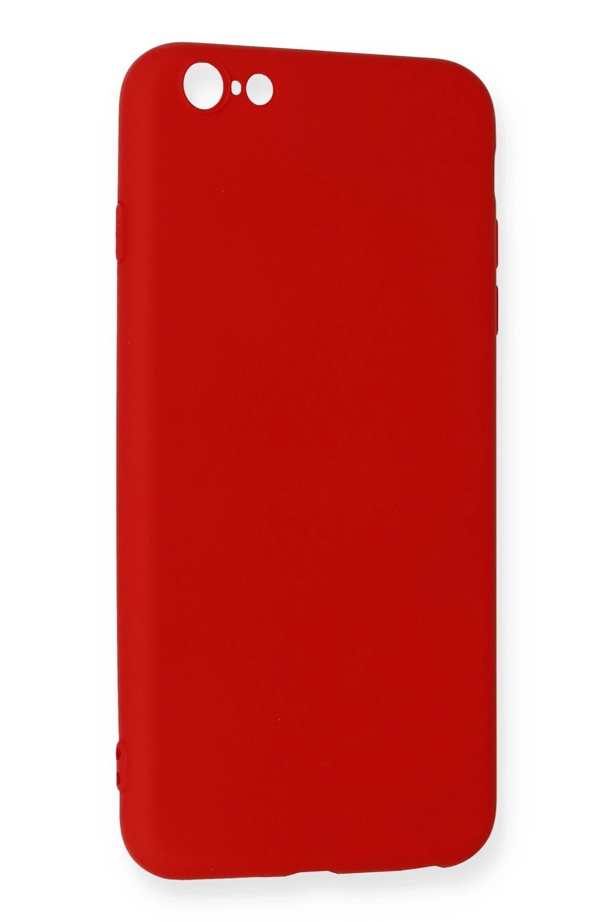 iPhone 6 Plus Kılıf Nano içi Kadife Silikon - Kırmızı-(5796) - Görsel 3