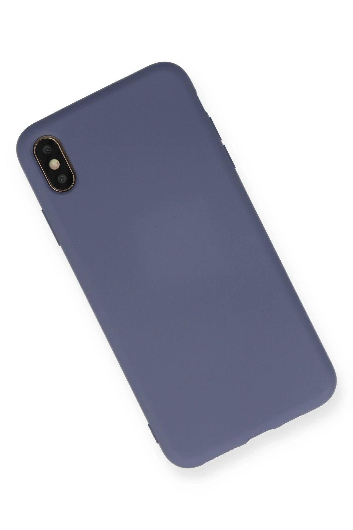 iPhone XS Max Kılıf Nano içi Kadife Silikon - Gri-(5796) - Görsel 2