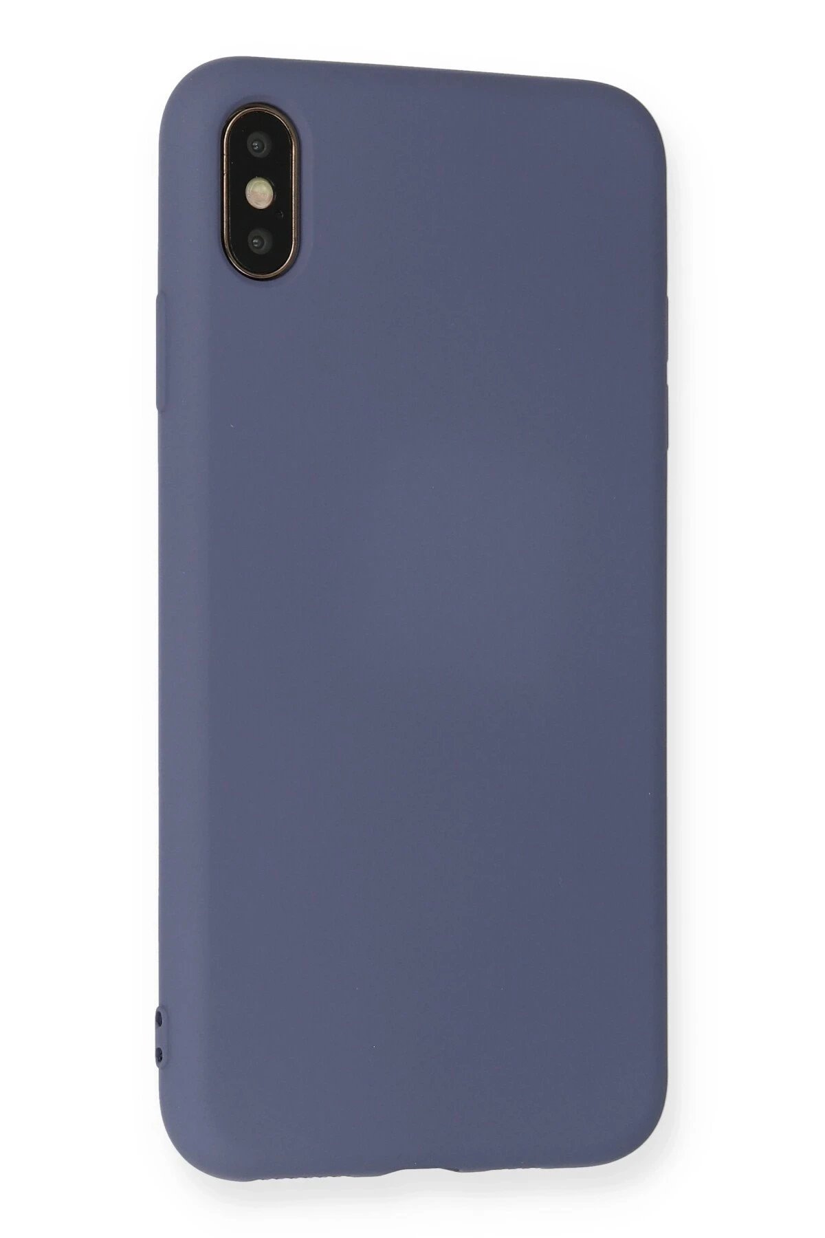 iPhone XS Max Kılıf Nano içi Kadife Silikon - Gri-(5796) - Görsel 3