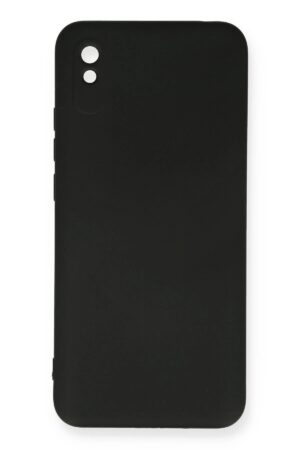 Xiaomi Redmi 9A Kılıf Nano içi Kadife Silikon - Siyah-(5796)