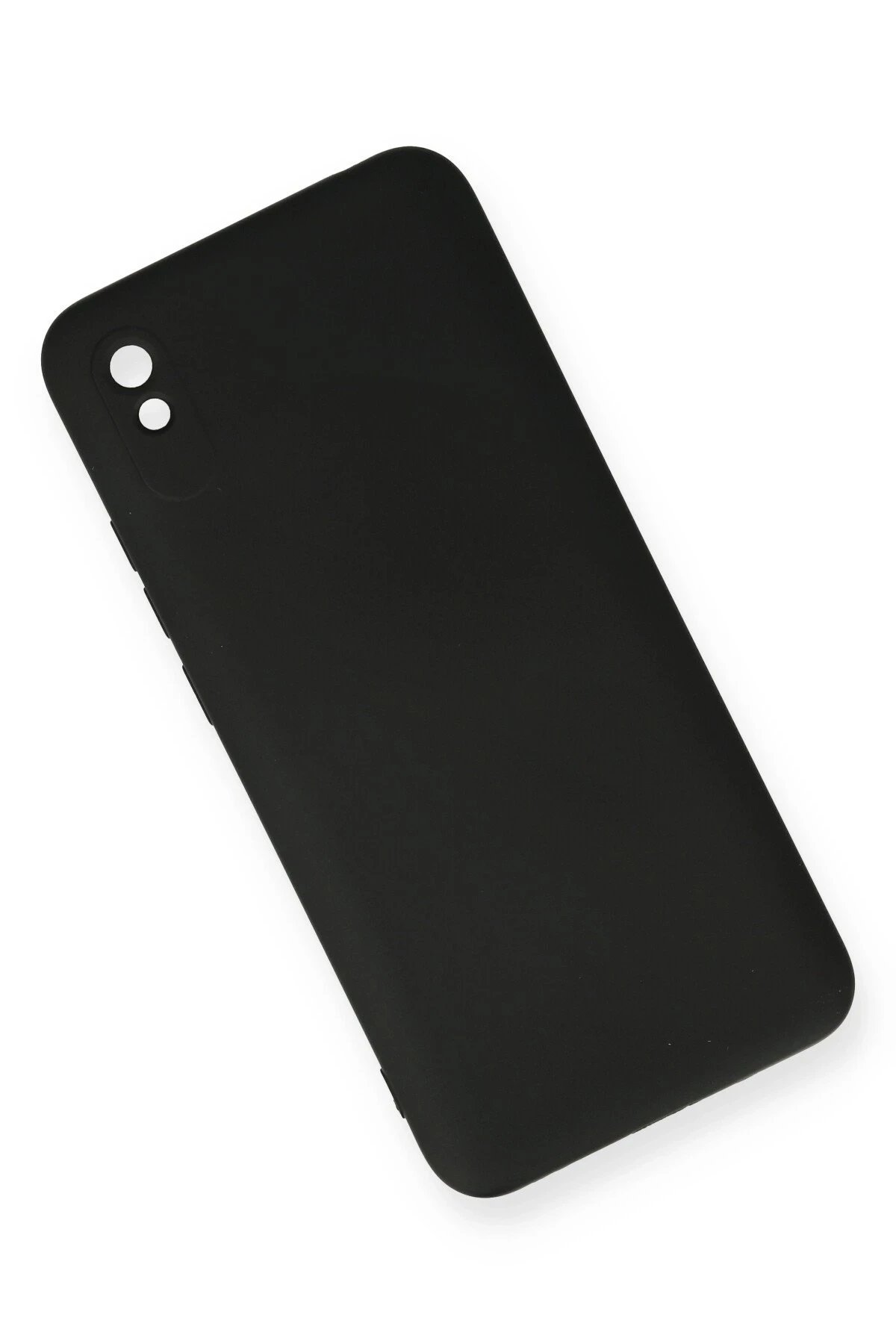 Xiaomi Redmi 9A Kılıf Nano içi Kadife Silikon - Siyah-(5796) - Görsel 2