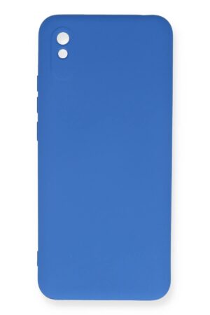 Xiaomi Redmi 9A Kılıf Nano içi Kadife Silikon - Mavi-(5796)