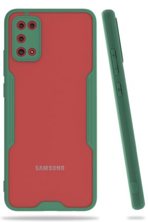 Samsung Galaxy A02S Kılıf Platin Silikon - Yeşil-(5796)