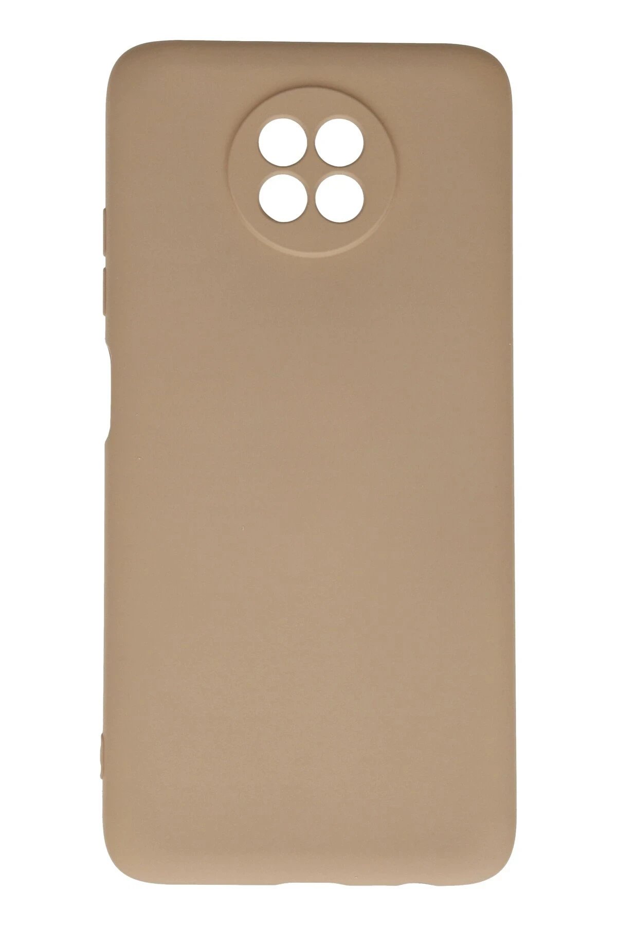 Xiaomi Redmi Note 9 5G Kılıf Nano içi Kadife Silikon - Bej-(5796)