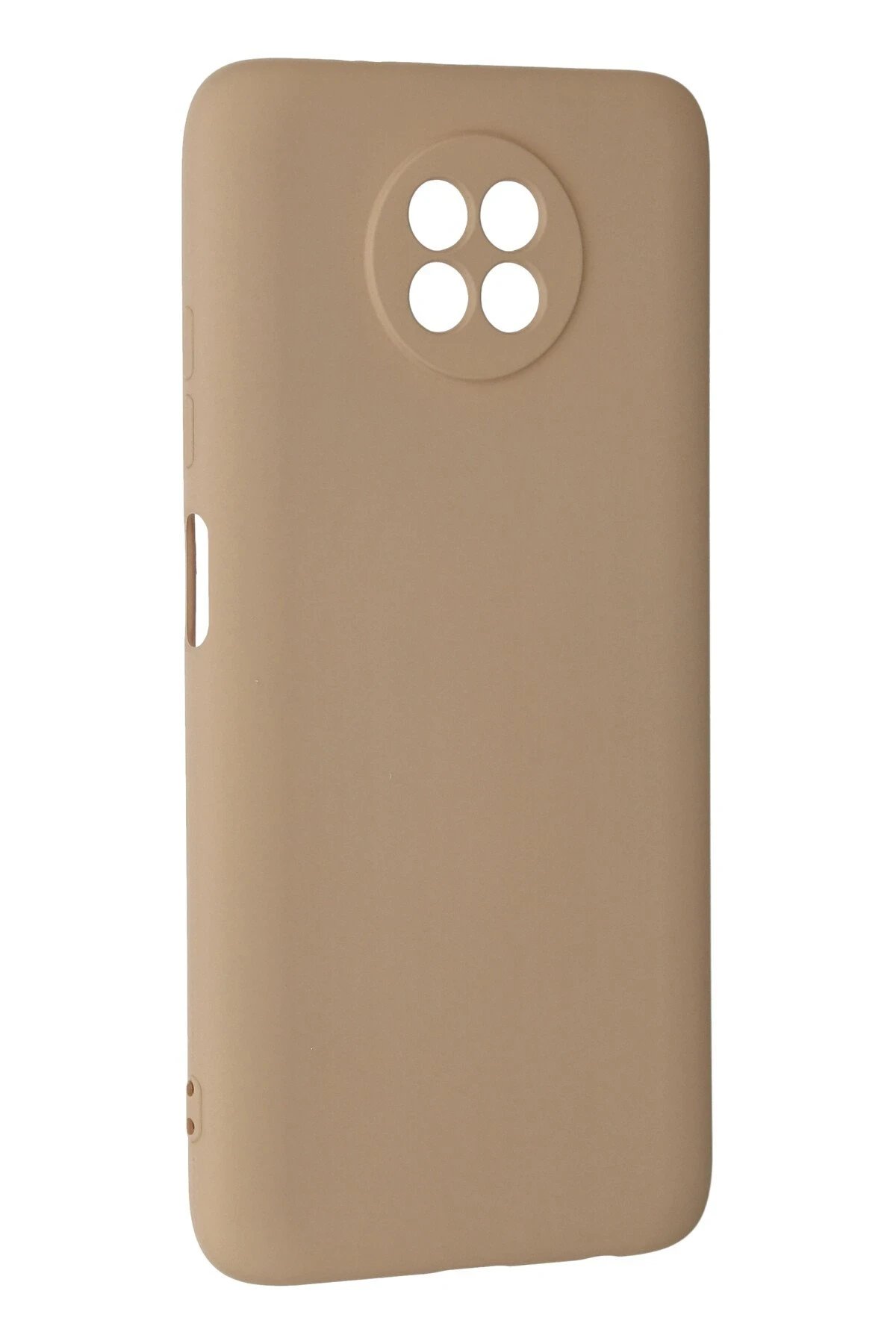 Xiaomi Redmi Note 9 5G Kılıf Nano içi Kadife Silikon - Bej-(5796) - Görsel 3