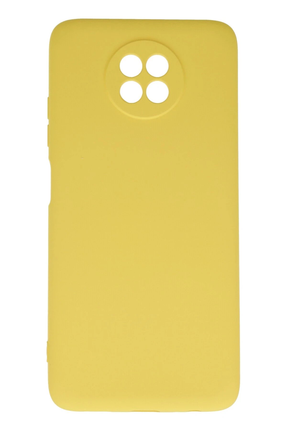 Xiaomi Redmi Note 9 5G Kılıf Nano içi Kadife Silikon - Sarı-(5796)