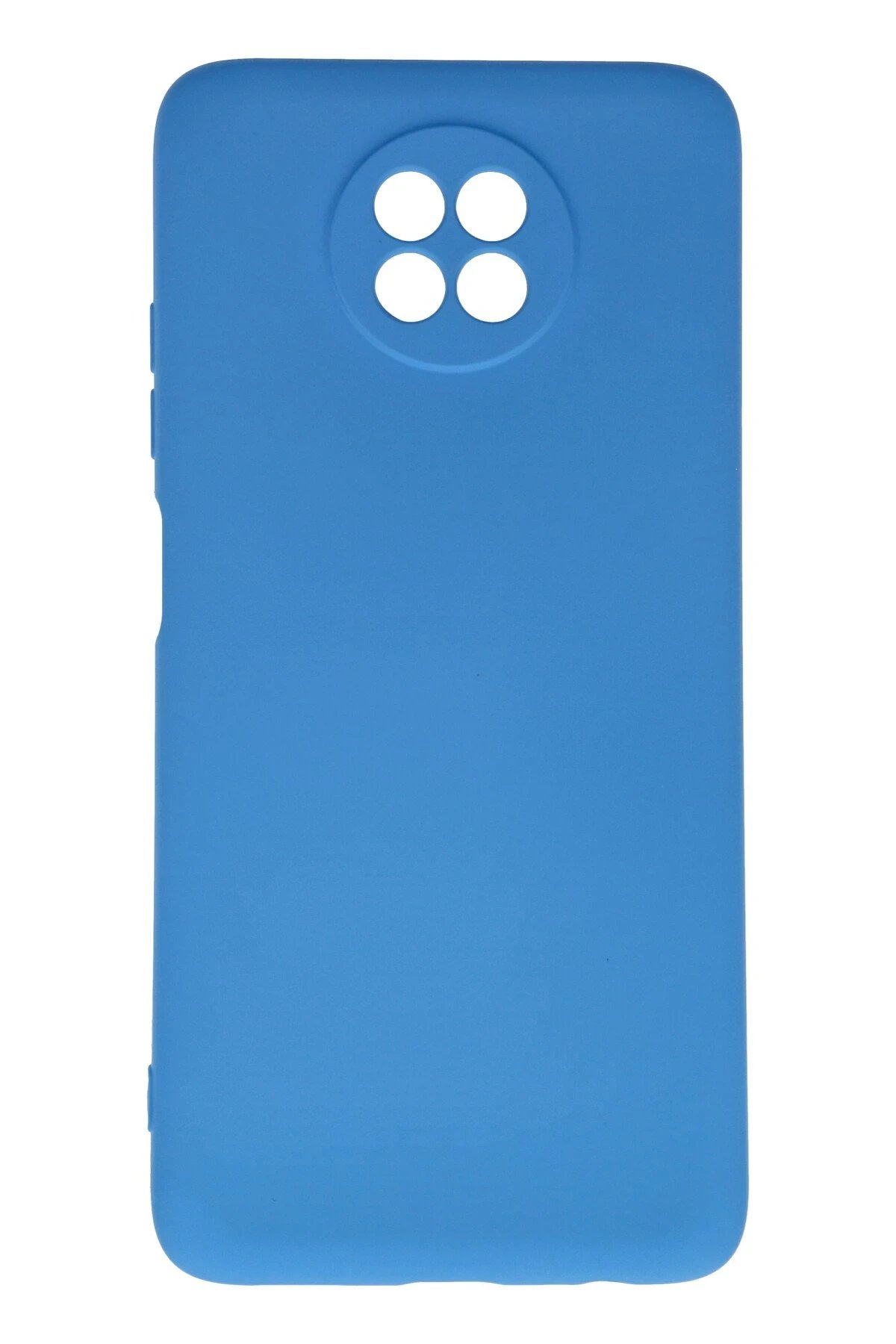 Xiaomi Redmi Note 9 5G Kılıf Nano içi Kadife Silikon - Mavi-(5796)