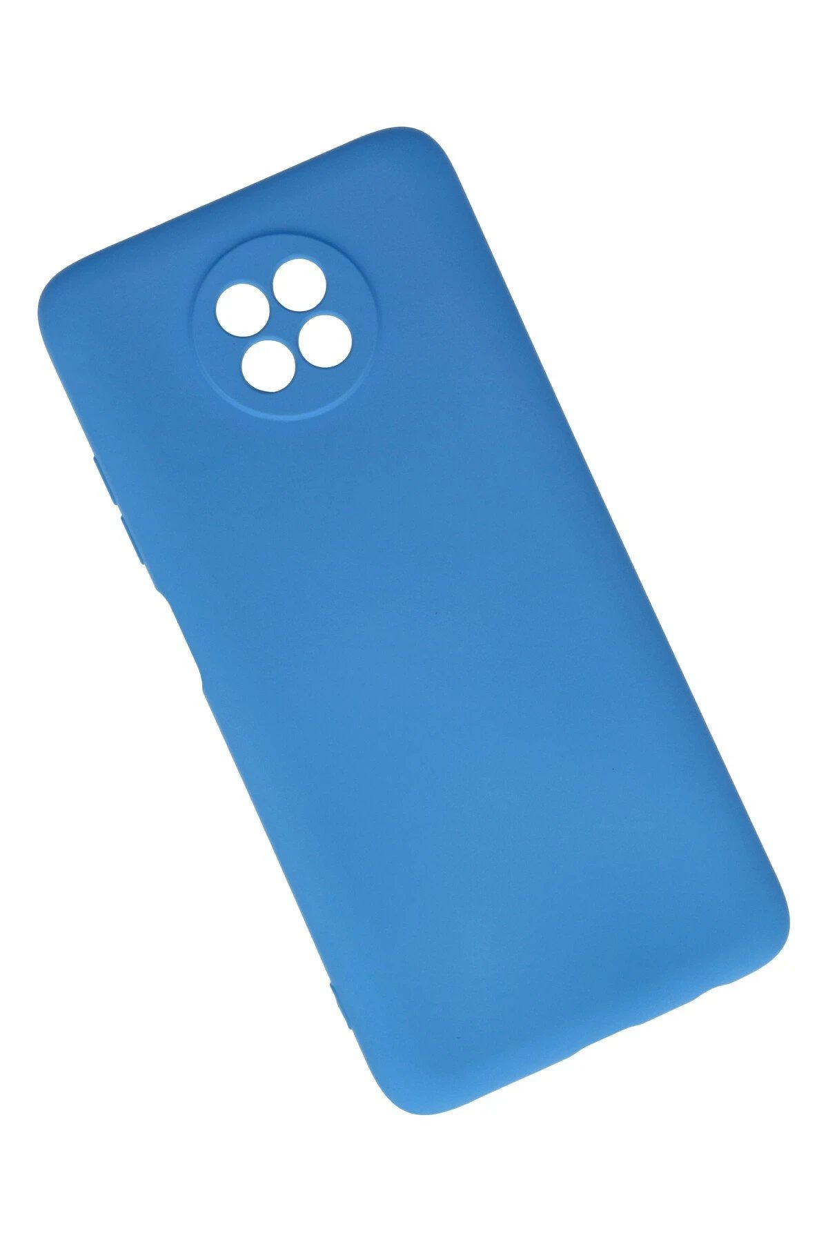 Xiaomi Redmi Note 9 5G Kılıf Nano içi Kadife Silikon - Mavi-(5796) - Görsel 2