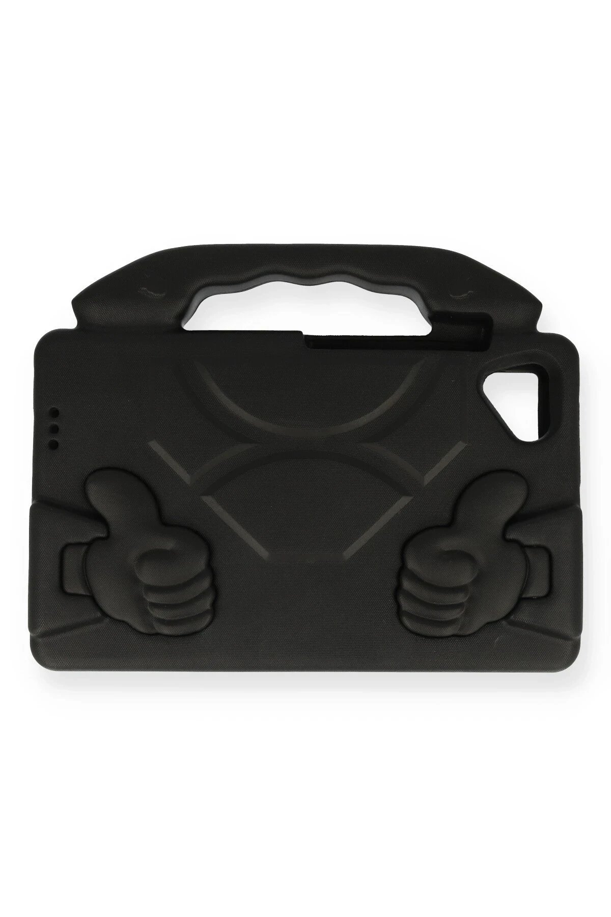 iPad 4 9.7 Kılıf Like Stantlı Tablet Silikon - Siyah-(5796)