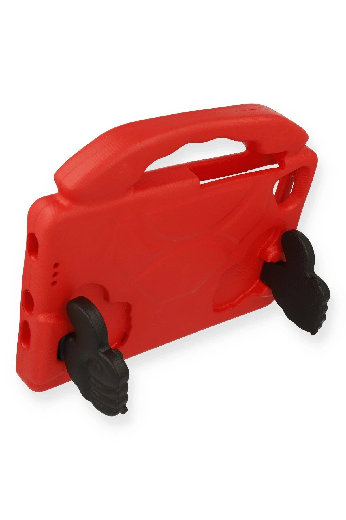 iPad 5 Air 9.7 Kılıf Like Stantlı Tablet Silikon - Kırmızı-(5796) - Görsel 3