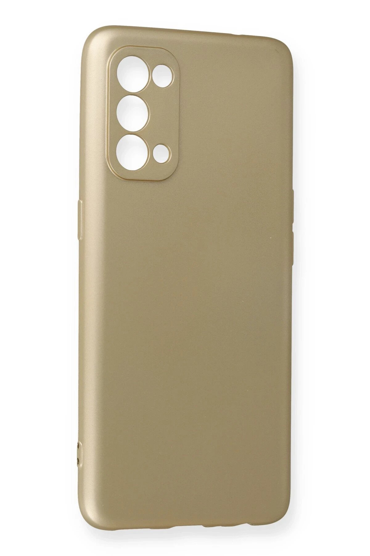 Oppo Reno 5 Kılıf First Silikon - Gold-(5796) - Görsel 2
