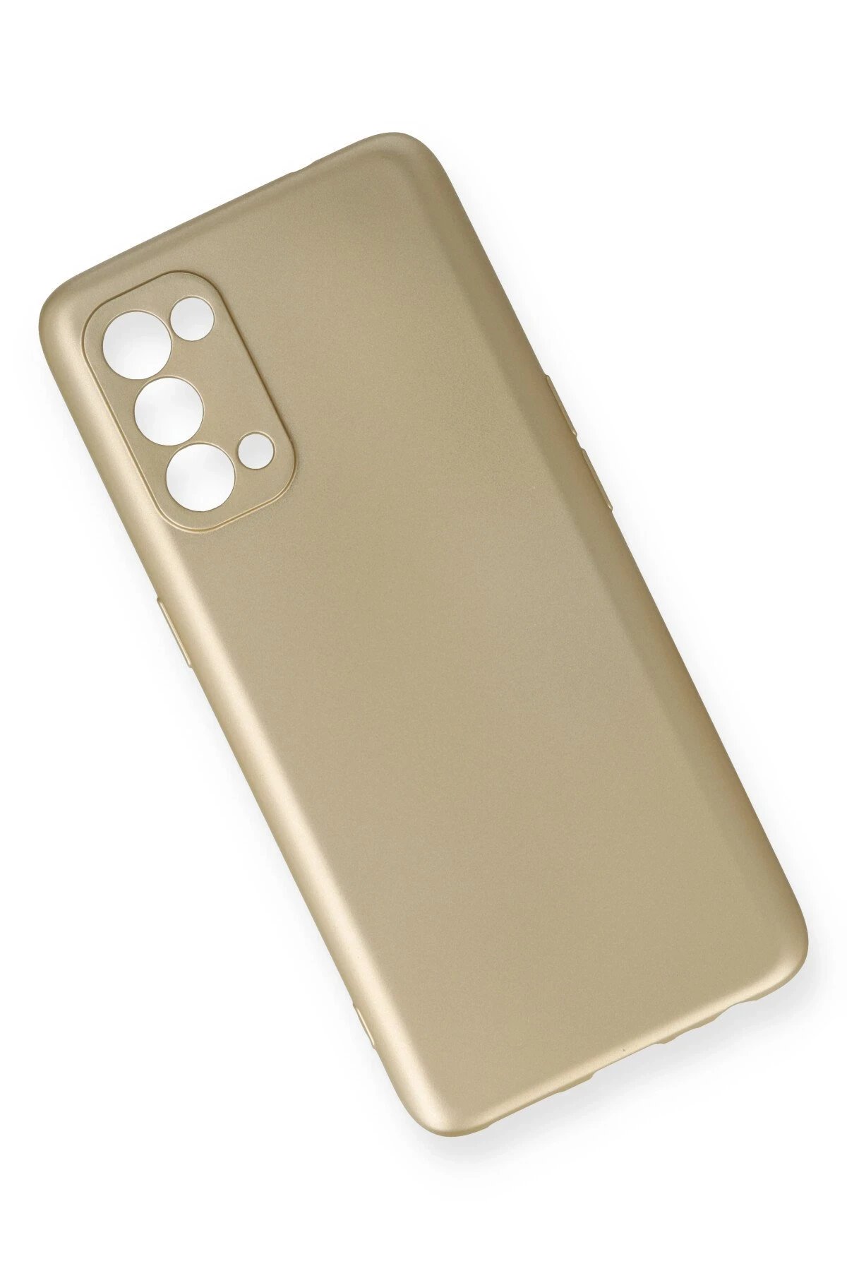 Oppo Reno 5 Kılıf First Silikon - Gold-(5796) - Görsel 3