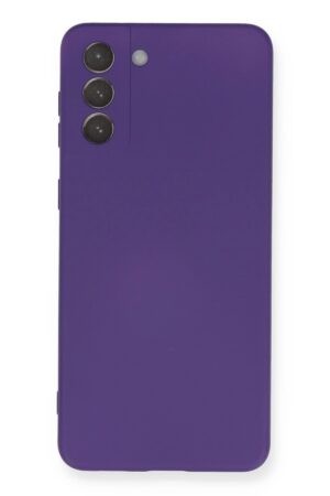 Samsung Galaxy S21 Plus Kılıf Nano içi Kadife Silikon - Mor-(5796)