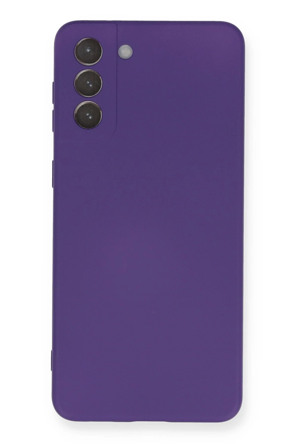 Samsung Galaxy S21 Plus Kılıf Nano içi Kadife Silikon - Mor-(5796)