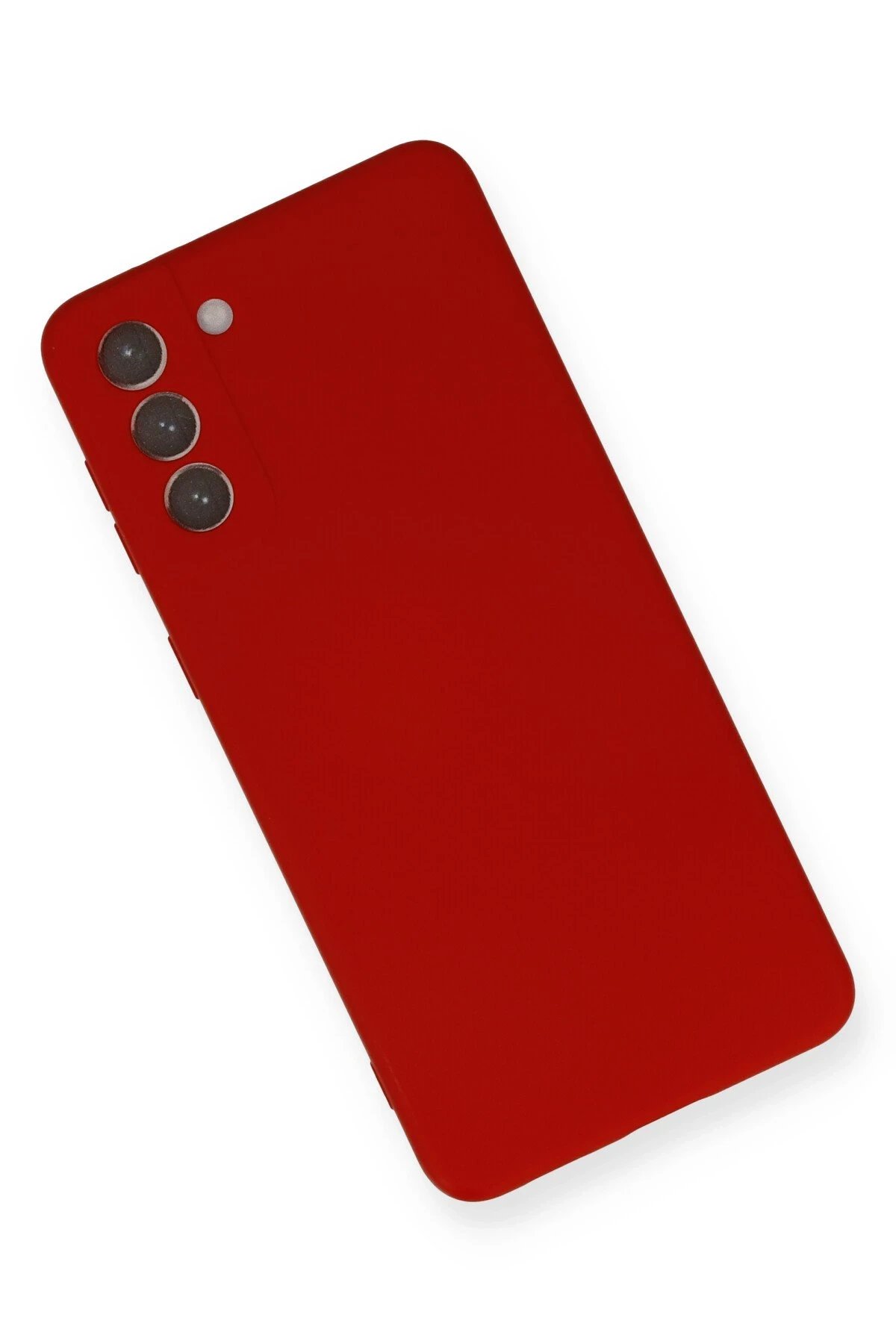 Samsung Galaxy S21 Plus Kılıf Nano içi Kadife Silikon - Kırmızı-(5796) - Görsel 3