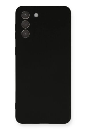 Samsung Galaxy S21 Plus Kılıf Nano içi Kadife Silikon - Siyah-(5796)