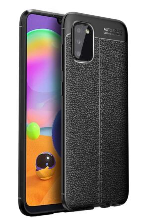 Samsung Galaxy A02S Kılıf Auto Focus Kapak - Siyah-(5796)