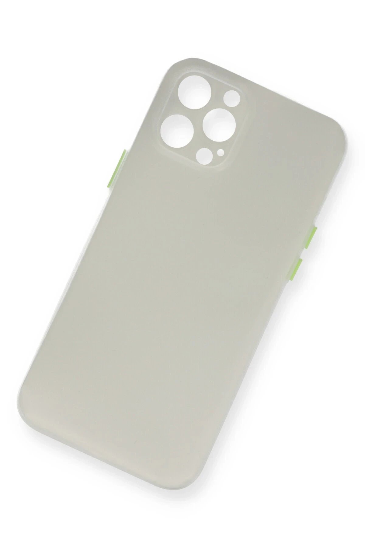 iPhone 12 Pro Max Kılıf PP Ultra İnce Kapak - Beyaz-(5796) - Görsel 2