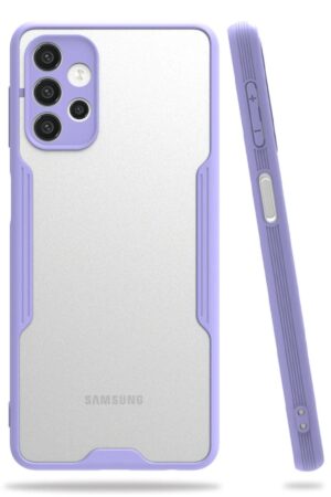 Samsung Galaxy A52 Kılıf Platin Silikon - Lila-(5796)