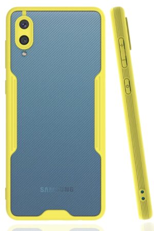 Samsung Galaxy A02 Kılıf Platin Silikon - Sarı-(5796)
