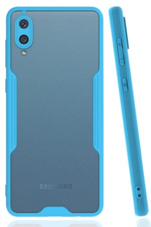 Samsung Galaxy A02 Kılıf Platin Silikon - Mavi-(5796)