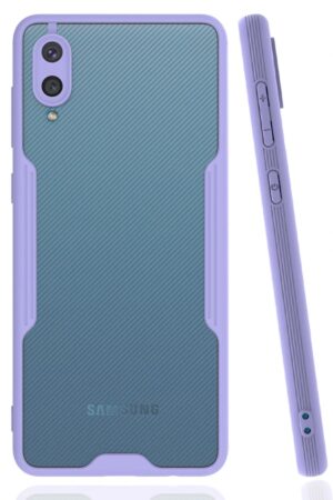 Samsung Galaxy A02 Kılıf Platin Silikon - Lila-(5796)