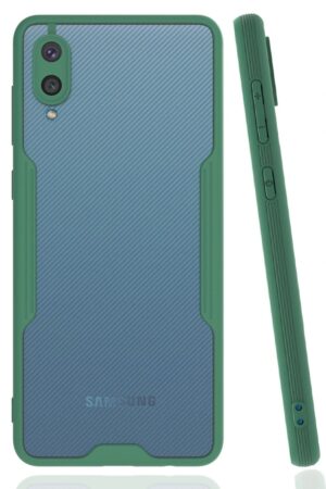 Samsung Galaxy A02 Kılıf Platin Silikon - Yeşil-(5796)
