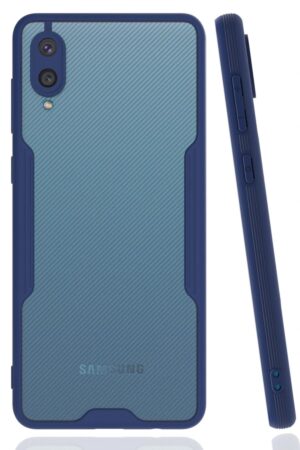 Samsung Galaxy A02 Kılıf Platin Silikon - Lacivert-(5796)