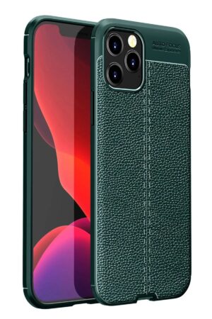 iPhone 12 Pro Max Kılıf Auto Focus Kapak - Yeşil-(5796)