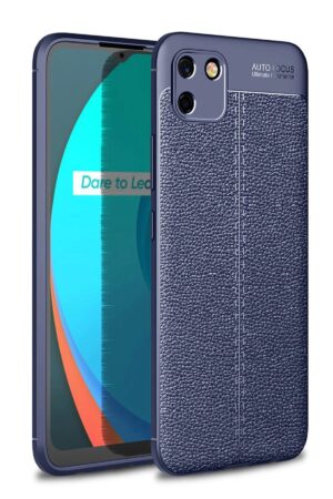 Realme C11 2021 Kılıf Auto Focus Kapak - Lacivert-(5796)