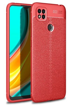 Xiaomi Redmi 9C Kılıf Auto Focus Kapak - Kırmızı-(5796)