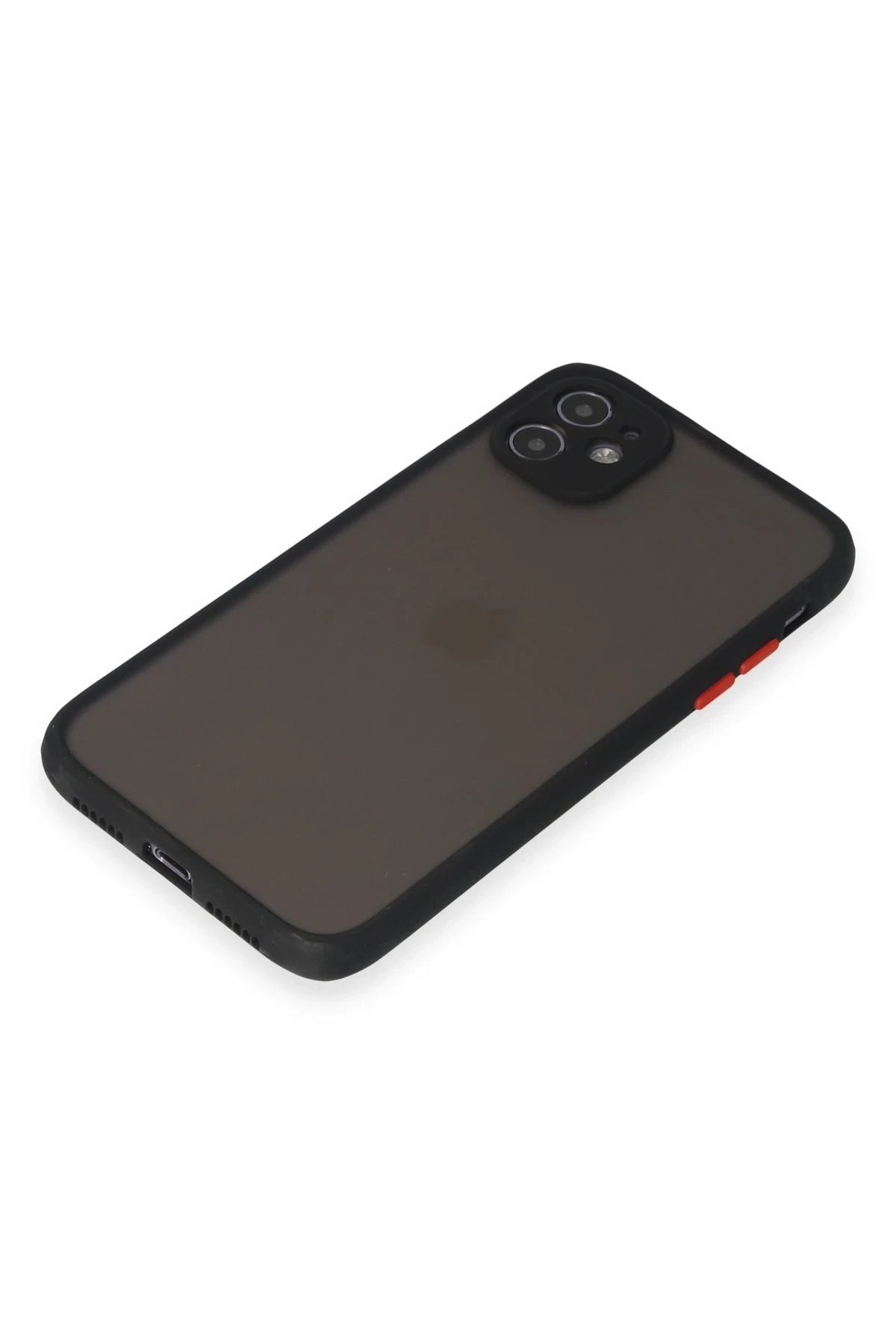 iPhone 11 Kılıf Montreal Silikon Kapak - Siyah-(5796) - Görsel 4