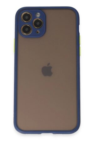 iPhone 11 Pro Kılıf Montreal Silikon Kapak - Lacivert-(5796)