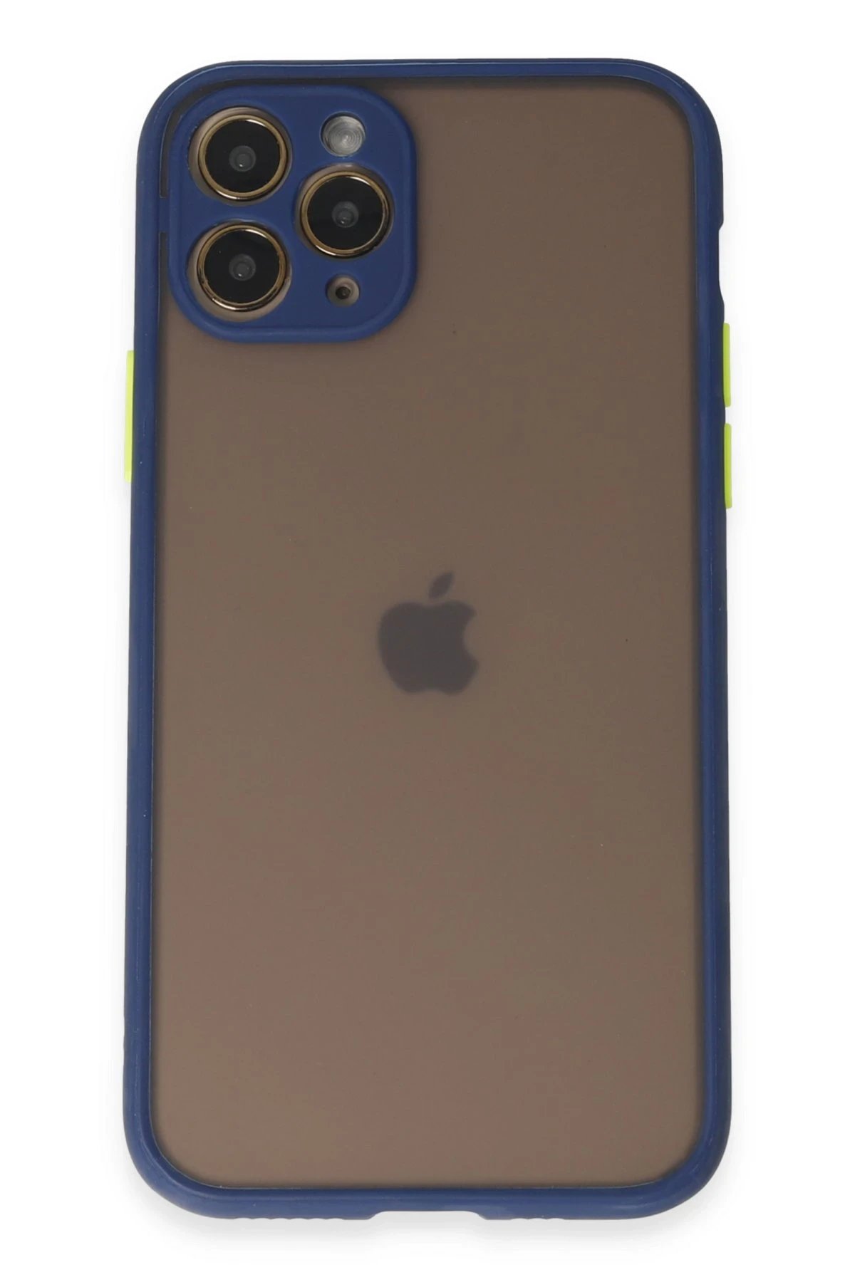 iPhone 11 Pro Kılıf Montreal Silikon Kapak - Lacivert-(5796)