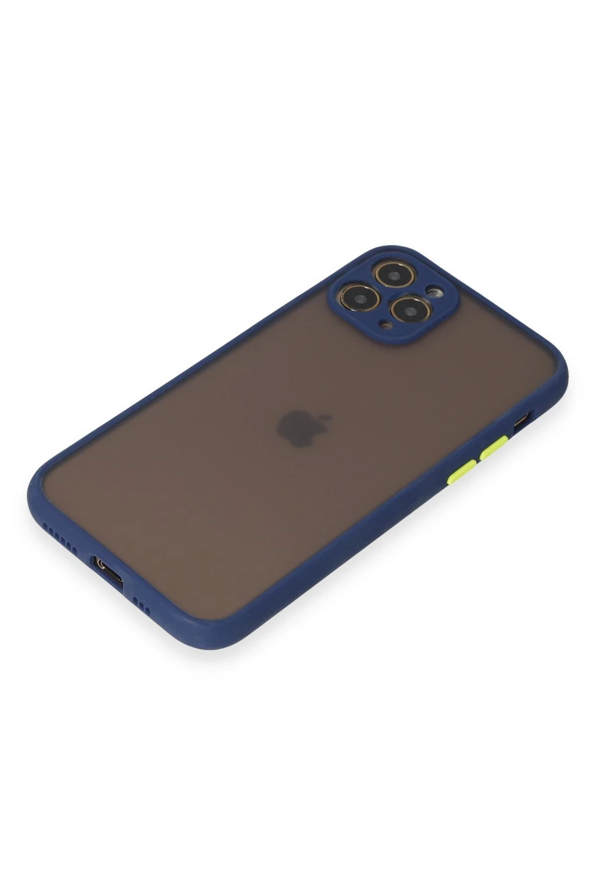 iPhone 11 Pro Kılıf Montreal Silikon Kapak - Lacivert-(5796) - Görsel 4