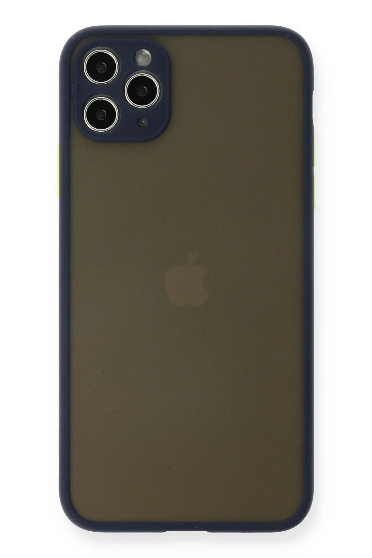 iPhone 11 Pro Max Kılıf Montreal Silikon Kapak - Lacivert-(5796)