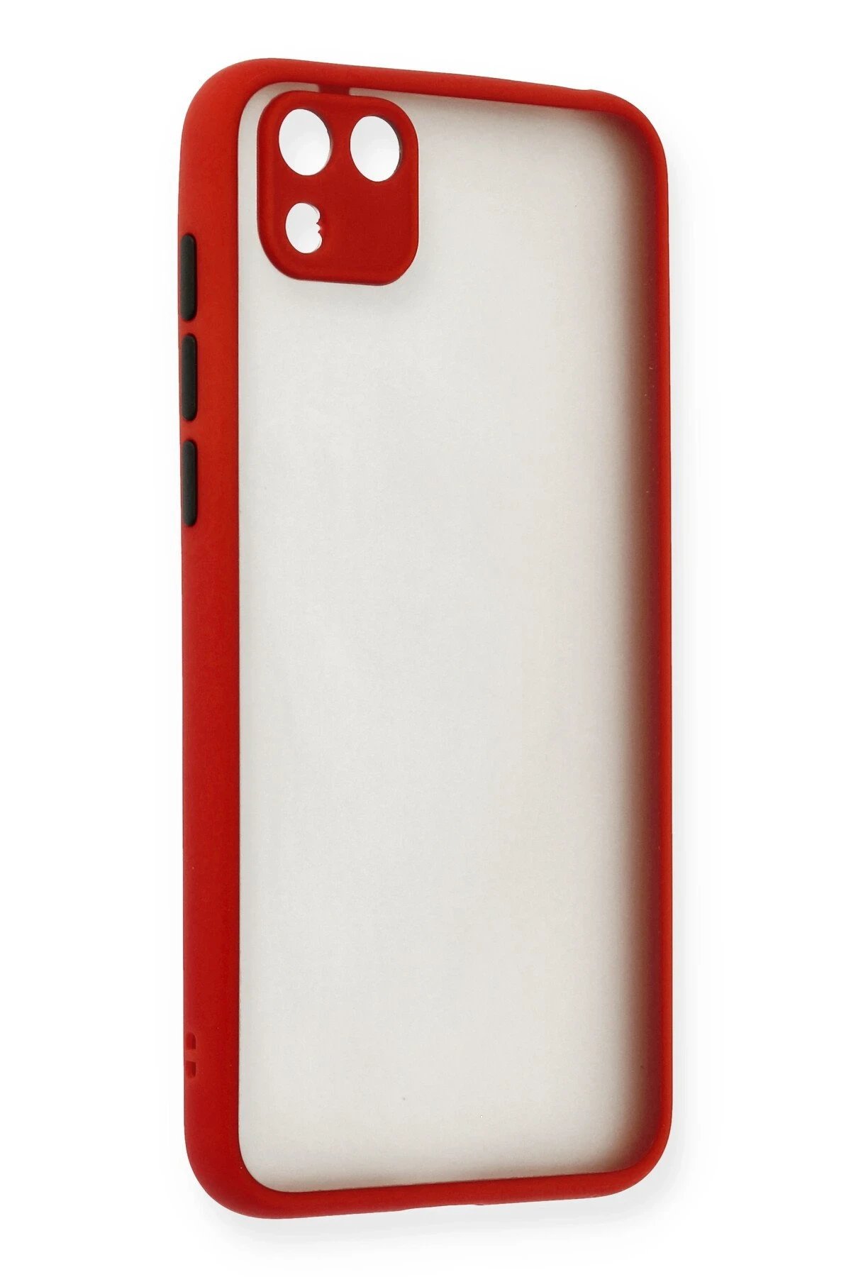 Huawei Y5P Kılıf Montreal Silikon Kapak - Kırmızı-(5796) - Görsel 2