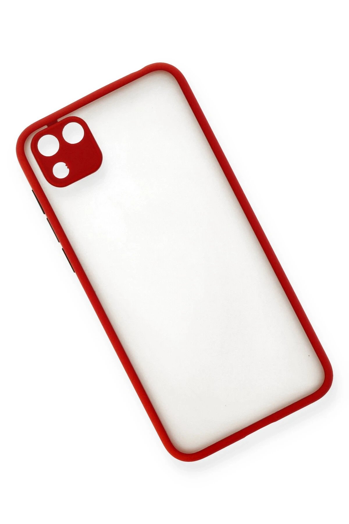 Huawei Y5P Kılıf Montreal Silikon Kapak - Kırmızı-(5796) - Görsel 3