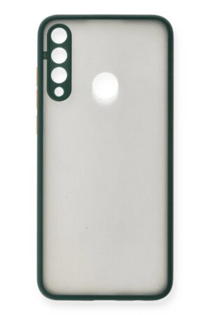 Huawei Y6P Kılıf Montreal Silikon Kapak - Yeşil-(5796)