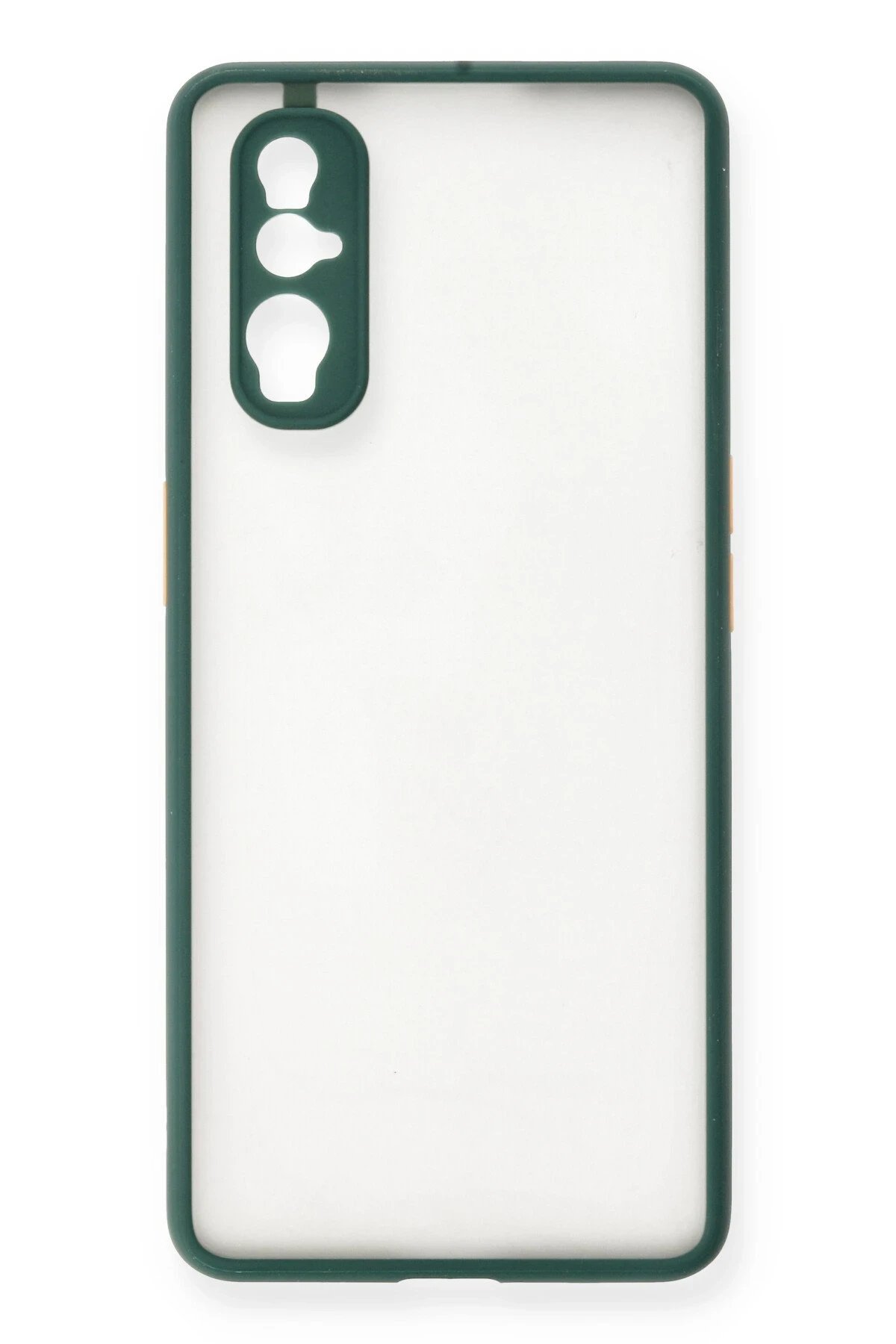 Oppo Find X2 Kılıf Montreal Silikon Kapak - Yeşil-(5796)